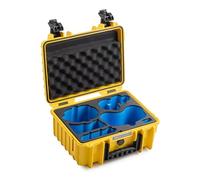 B&W International Outdoor 3000 Transport Case (PP.117) - for Antigravity A1 - Waterproof (IP67), Dustproof, Shockproof, Extremely Robust, Yellow, 37 x 30 x 17 cm, Antigravity A1