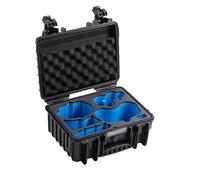 B&W International Outdoor 3000 Transport Case (PP.117) - for Antigravity A1 - Waterproof (IP67), Dustproof, Shockproof, Extremely Robust, Black, 37 x 30 x 17 cm, Antigravity A1