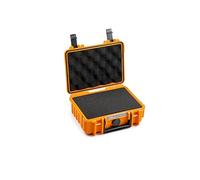 B&W International Outdoor 500 Transport Case (PP.23) Orange - with Cube Foam - Waterproof (IP67), Dustproof, Impact Resistant & Extremely Robust