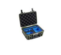 B&W International Outdoor Carry Case - for DJI Osmo Action 6 - Waterproof (IP67), Dustproof, Shockproof, Extremely Robust, Bronze Green, 27 x 22 x 17 cm, Action 6 + Lots of Accessories