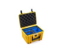 B&W International Outdoor Carry Case - for DJI Osmo Action 6 - Waterproof (IP67), Dustproof, Shockproof, Extremely Robust, Yellow, 27 x 22 x 11 cm, Action 6