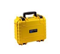 B&W Outdoor Transport Case - Type 3000 with Cubed Foam - Yellow - Waterproof according to IP67 Certification, Dustproof, Virtually Indestructible