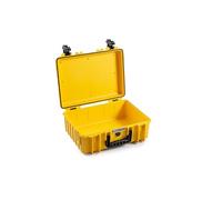 B&W outdoor.cases Type 5000 (Empty) - Yellow - The Original | Flexible use, protection against impacts, waterproof and dustproof (IP67), -30 °C to +80 °C