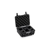 B&W Outdoor Transport Case - Type 1000 with Padded Divider - Black - Waterproof according to IP67 Certification and Dustproof