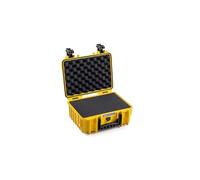 B&W Outdoor Transport Case - Type 3000 with Cubed Foam - Yellow - Waterproof according to IP67 Certification, Dustproof, Virtually Indestructible