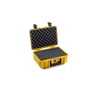 B&W Outdoor Transport Case - Type 4000 with Cubed Foam - Yellow - Waterproof according to IP67 Certification, Dustproof, Virtually Indestructible