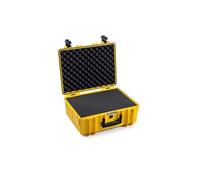 B&W Outdoor Transport Case - Type 6000 with Cubed Foam - Yellow - Waterproof according to IP67 Certification, Dustproof, Virtually Indestructible