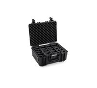 B&W Outdoor Transport Case - Type 6000 with Padded Divider - Black - Waterproof according to IP67 Certification, Dustproof, Virtually Indestructible