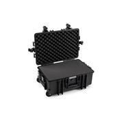 B&W Outdoor Transport Case - Type 6700 with Cubed Foam - Trolley Case - Black - Waterproof according to IP67 Certification, Dustproof, Indestructible
