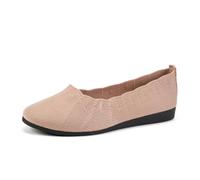 B Ware Shoes Women's Non-Slip Knitted Trainers Comfortable Breathable Summer Sporty Women Flat Shoes Comfort Shoes Green Shoes Women Elegant, pink, 10 UK