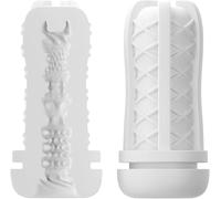 “B-Warrior” Realistic Flesh Liner for Male Trainer, Electric Stimulation Stroker Tight Channels Accessories with TPE Material, Male Ergonomic Training Equipment Accessories（Compact Version）