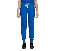 B-well Aurelia Medical Jogger Trousers - Antimicrobial, Odor-Resistant, Anti-Wrinkle - 6 Pockets and Adjustable Waist Royal XL