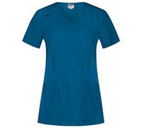 B-well Justina Tunic Elderly & Care Women's Tunic Short Sleeve V-Neck Anti-Wrinkle with Elastane, Caribbean, XXL