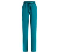 B-well Mauri Medical Scrub Trousers - Half-Jogger, 7 Pockets, Elasticated Waist, Stretch Fabric - Size L, Teal