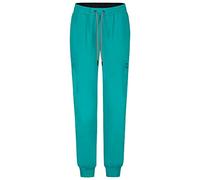 B-well Ricci Scrub Trousers Womens Jogger Scrub Bottoms 7 Pockets Scrub Pants Spandex Anti-Wrinkle, Blue-Green, XL
