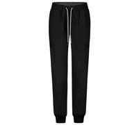 B-well Ricci Scrub Trousers Womens Jogger Scrub Bottoms 7 Pockets Scrub Pants Spandex Anti-Wrinkle, Black, S