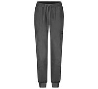 B-well Ricci Scrub Trousers Womens Jogger Scrub Bottoms 7 Pockets Scrub Pants Spandex Anti-Wrinkle, Grey Melange, XXL