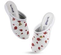 B-well Unisex Ladybug 7 UK Clogs & Mules Antibacterial Comfortable Medical & Work Shoes