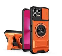 B-wishy for T-Mobile Revvl 8 Pro Case [Slide Camera Cover] | Compatible with MagSafe | Kickstand | Phone Cover Case for Revvl 8 Pro (Orange)