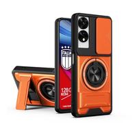 B-wishy for TCL 40XL/TCL 40T/TCL 505 Case [Slide Camera Cover] | Compatible with MagSafe | Kickstand | Phone Cover Case for TCL 505 (Orange, TCL 505)