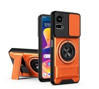 B-wishy for TCL K24/TCL K23/TCL 50 LE Case [Slide Camera Cover] | Compatible with MagSafe | Kickstand | Phone Cover Case for TCL 50 XL 5G (Orange, TCL K24)
