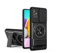 B-wishy Rugged Magnetic Car Mount Case for Samsung Galaxy A71 5G,[Compatible with MagSafe] [ PC+TPU 2-in-1] [Drop Protection] with Rotatable Kickstand & Camera Protection Cover Phone case (Black)