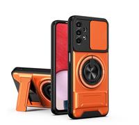 B-wishy Rugged Magnetic Car Mount Case Samsung Galaxy A13 5G,[Compatible with MagSafe] [ PC+TPU 2-in-1] [Drop Protection] with Rotatable Kickstand & Camera Protection Cover Phone case (Orange, A13 5G)