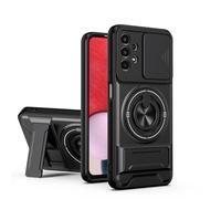 B-wishy Rugged Magnetic Car Mount Case Samsung Galaxy A13 5G,[Compatible with MagSafe] [ PC+TPU 2-in-1] [Drop Protection] with Rotatable Kickstand & Camera Protection Cover Phone case (Black, A13 5G)