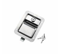 B with Lock Flush Mount Paddle Handle Lock, Stainless Steel Toolbox Handle Latch Multifunction Toolboxes Secure Cabinet Lock for Rvs, Trucks, Campers, Trailers