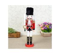 (B) Wooden Nutcracker Doll Soldier Vintage Handcraft Decoration Christmas Gifts