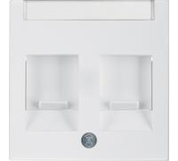 Berker/B. Square Center Element Double Snow White 11818989
