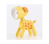(B Yellow dog) LED Night Light Mini Folding Desk Lamp Cute Pet Lights Dog Deer Portable Night Light Student Living Room Decor Gift