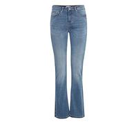 b.young BYLOLA BYLUNI Flare BYLUNI Flare Women's Jeans Denim Trousers with Belt Loops Slim Fit, Ligth Blue Denim (200460), 32W x 32L