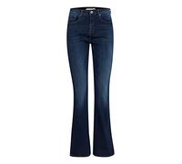 b.young BYLOLA BYLUNI Flare Women's Jeans Denim Trousers Flared 5-Pocket Style Cotton with Stretch Slim Fit, Dark Ink (80930), 28W x 32L