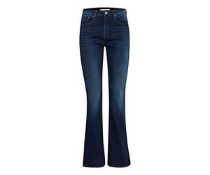 b.young BYLOLA BYLUNI Flare Women's Jeans Denim Trousers Flared 5-Pocket Style Cotton with Stretch Slim Fit, Dark Ink (80930), 28W x 32L