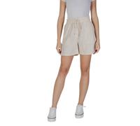 b.young Womens Casual Shorts Drawstring Waist - Ivory Viscose - Size EU 40 (Womens)