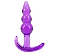 B Yours - Purple Beaded Anal Plug