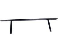B&Z Heavy Duty Invisible Floating Concealed Mantel Oak Shelf Support Brackets - Plate Length 660mm / 26 Inches (Shelf Insert Rods 200mm)