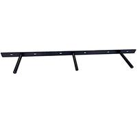B&Z Heavy Duty Invisible Floating Concealed Mantel Oak Shelf Support Brackets - Plate Length 863mm / 34 Inches (Shelf Insert Rods 200mm)
