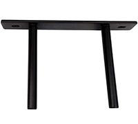 B&Z Heavy Duty Invisible Floating Concealed Mantel Oak Shelf Support Brackets, Wood Shelf Fixing, Hanging Wall Shelve Brackets - Plate Length 254mm / 10 Inches) (Shelf Insert Rods 100mm)