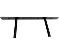 B&Z Heavy Duty Long Easy to Fit Concealed Invisible Hidden Floating Shelf Wall Mounted Fireplaces Beams Wooden Oak Mantel Timber Scaffold Board Storage Shelve Support Brackets - 457.2mm (18 Inches)