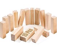 B&Z Pine Wood Carving Blocks Kit-15 Pcs - Premium Quality Smooth Unfinished Wood Blocks Whittling Blocks for Wood Carving Hobby Kit (10cm x 2.5cm x 2.5cm)