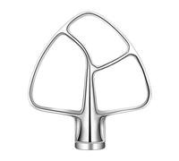 B02C-Stainless Steel Flex Edge Beater, Compatible for KitchenAid, Mixer, Fits Tilt-Head Stand Mixer Bowls for 4.5-5 Quart Bowls