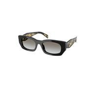 Prada PR B05S 3890A7 Woman Sunglasses Acetate Black Grey Pillow Normal Shaded