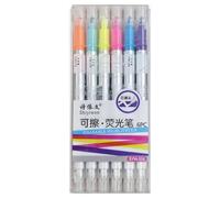 B0G6Z45CD6LEMONSTONE 6-Piece Erasable Highlighter Set, Double Tip Highlighters Pastel with Thick and Fine Heads, Bible Highlighter in Various Colours for Children, Adults, Students, School