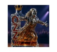 (B1) 300ml Ozzy Osbourne Whiskey Bottle Back To The Beginning Commemorative Whiskey Wine Bottle Home Decor Statue For Rock Fans