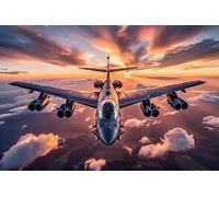 B1 Bomber Fighter Military Aircraft Holiday Jigsaw Puzzles for Best Brain Exercises for Adults Puzzles Gift
