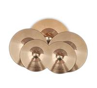 B10 Cymbal Set 14"Hi-Hat+16" Crash+18" Crash+20" Ride For Drum Set