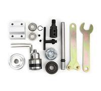 B10 Unpowered Spindle Assembly, Table Drill Accessory with M10 Shaft Sleeve, 0.6-6mm Clamping Range, High Precision 0.005mm for Woodworking Cutting Grinding