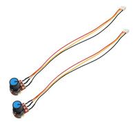 B10k Linear Taper Adjustable Rotary Potentiometer with Connector Cable | Plastic and Iron Construction, Precise Current Voltage Adjustment, for Amplifier Circuits, Microcontroller Boards and DIY